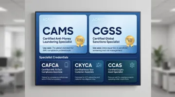 AML sanctions compliance certifications comparison CAMS CGSS and specialist credentials