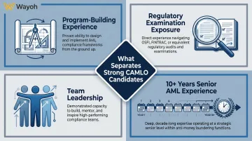 Four key CAMLO experience qualifications separating strong candidates from eligible ones
