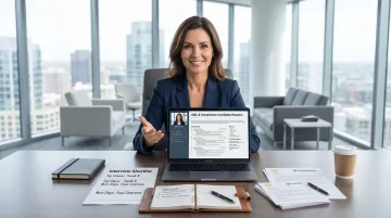 Specialized compliance recruiter reviewing KYC candidate profiles and regulatory credentials