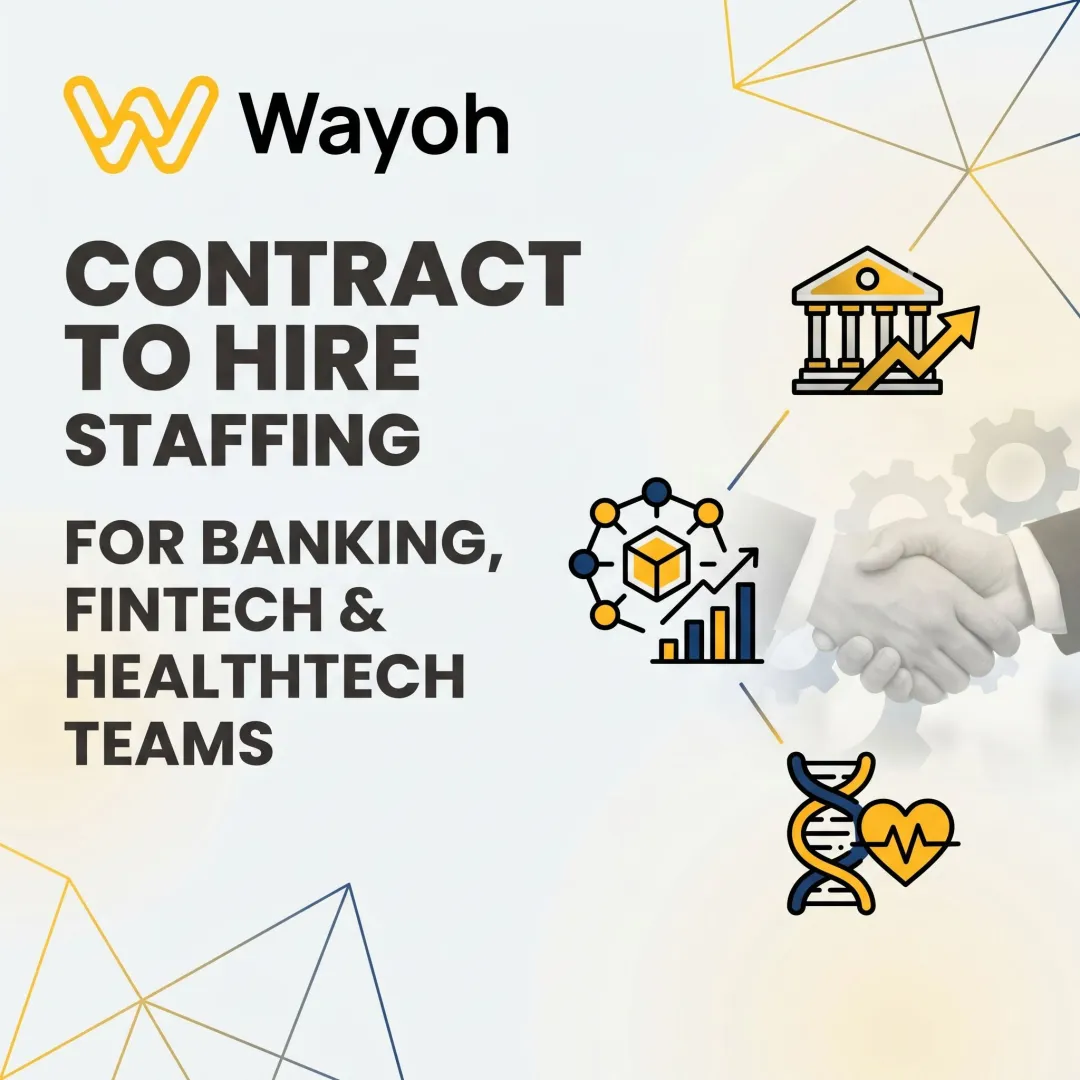 Contract to Hire Staffing for Banking, Fintech & Healthtech Teams