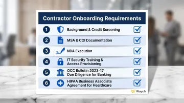 Regulated industry contractor onboarding checklist six required compliance steps