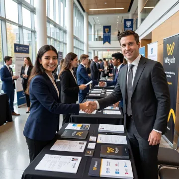 Campus recruiting meeting for investment banking roles