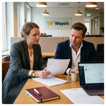 Financial services recruiters reviewing AI governance candidates