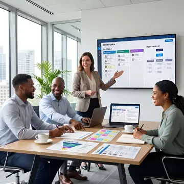 Recruiter discussing fintech hiring strategy