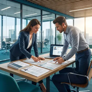Corporate controller candidate review for financial services hiring