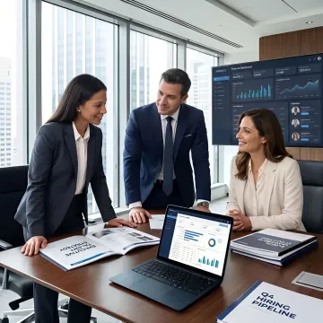 Executive recruitment meeting for chief risk officer hiring