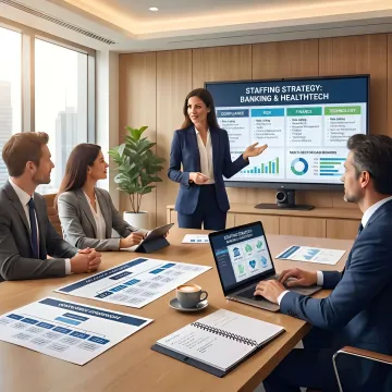 Staffing support for regulated industry teams