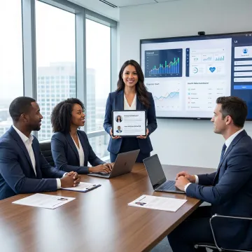 Recruiter presenting Chief of Staff candidates to executives