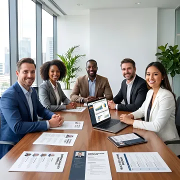 Recruitment team reviewing candidates for banking, fintech, and healthtech roles
