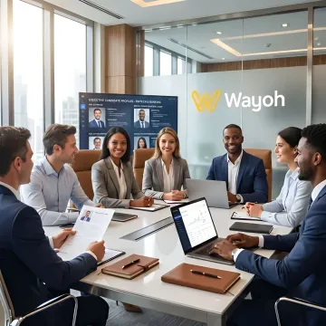 Recruiter presenting executive candidates for banking and fintech roles