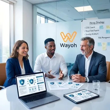 Recruiter presenting cybersecurity executive candidate shortlist