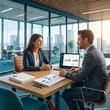 Recruiter meeting with fintech product manager candidate