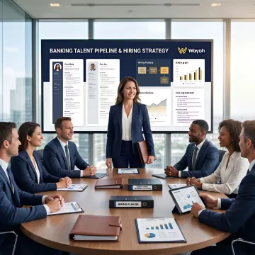 Recruiter consulting with a banking hiring team