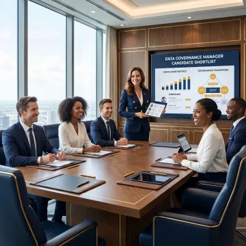 Executive recruiter discussing data governance leadership hiring