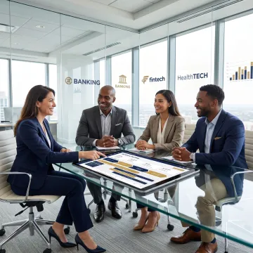 Recruiter discussing contract-to-hire staffing needs with a client