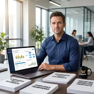 Data governance specialist working with banking data systems