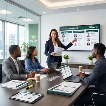 Healthtech recruitment consultation with hiring team