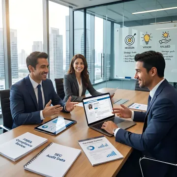 Recruiter discussing internal audit hiring needs