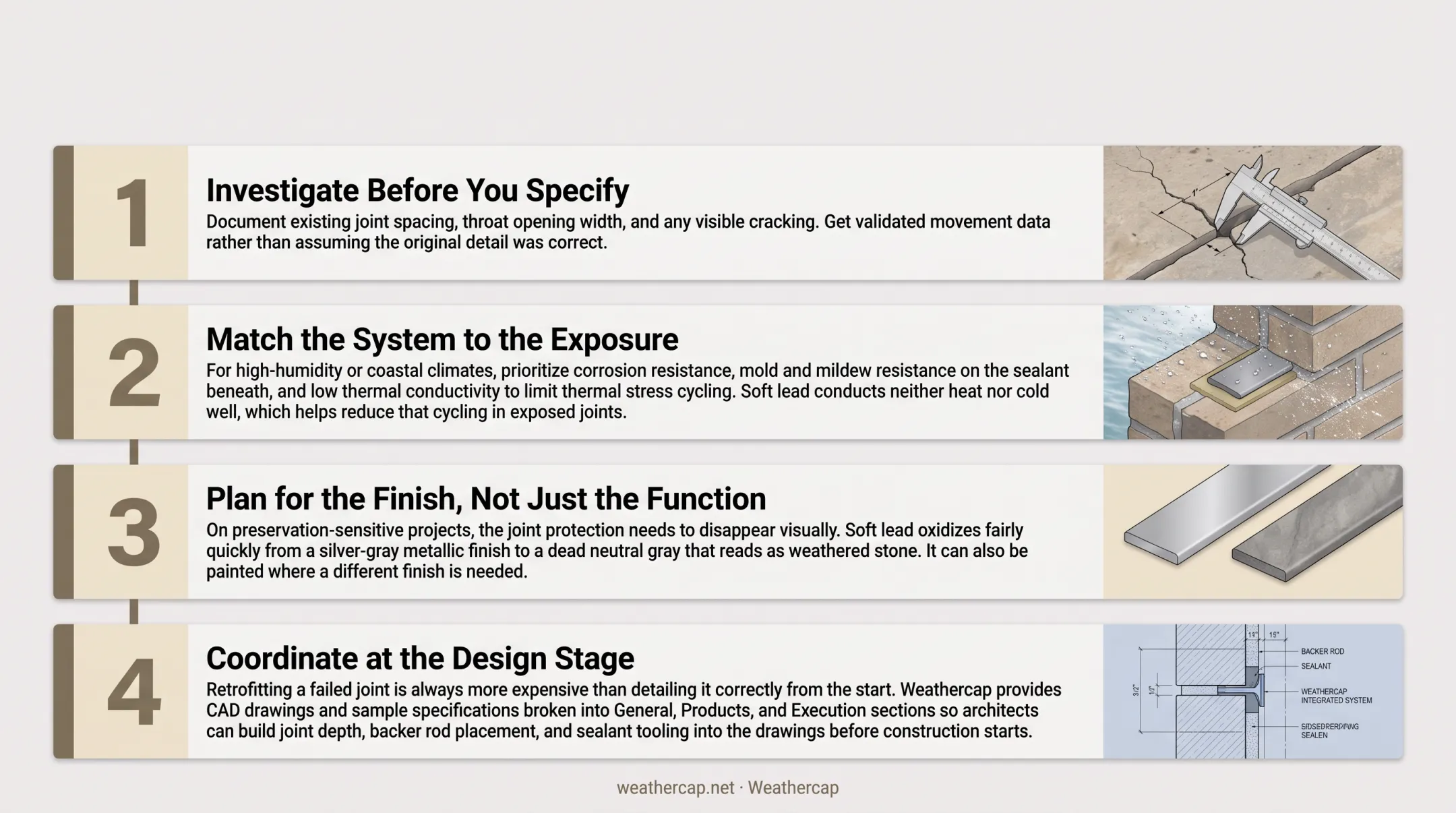 Four best practices for long-term horizontal joint performance checklist