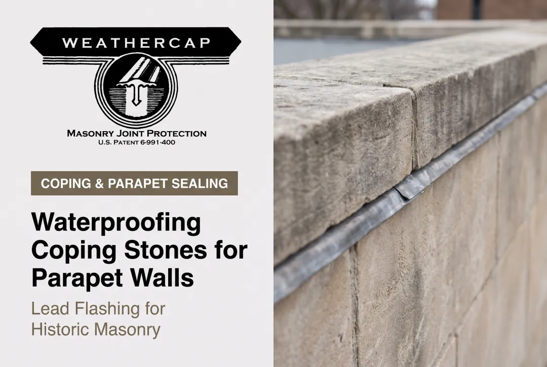 Waterproofing Coping Stones for Parapet Walls