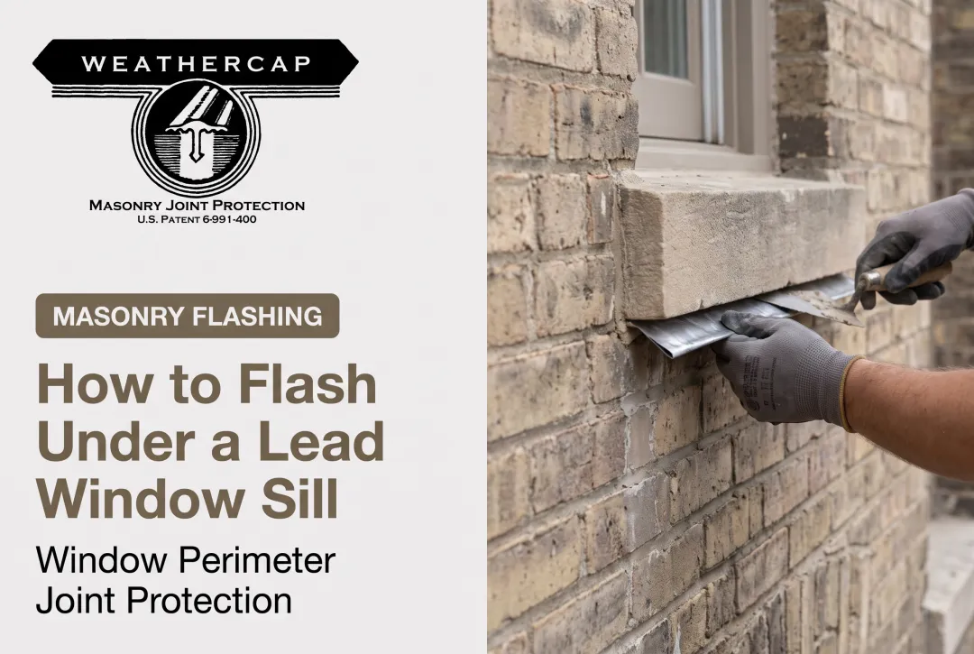 How to Flash Under a Lead Window Sill