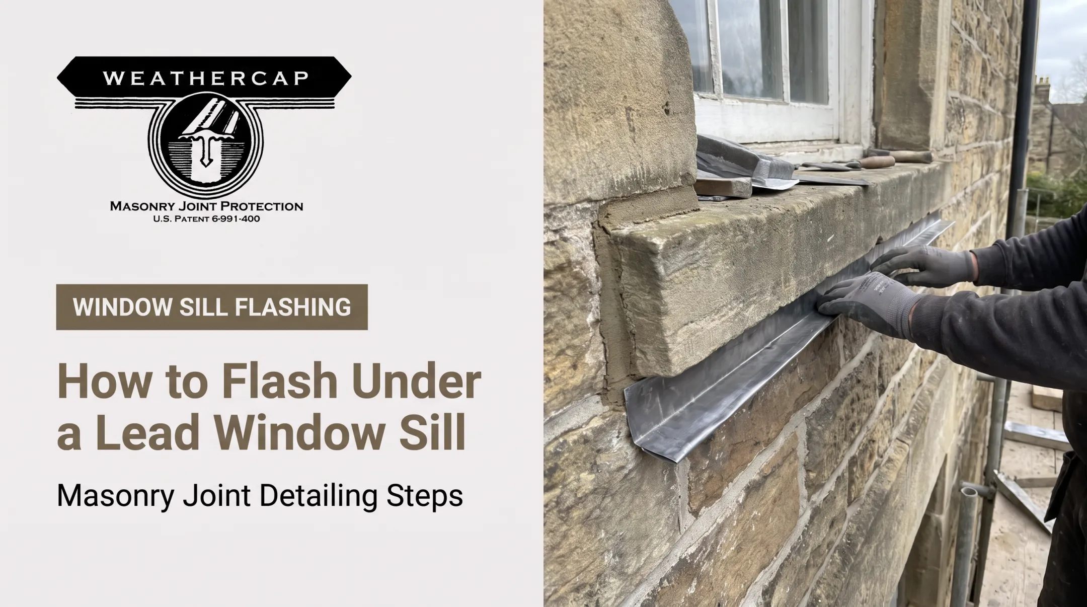 How to Flash Under a Lead Window Sill