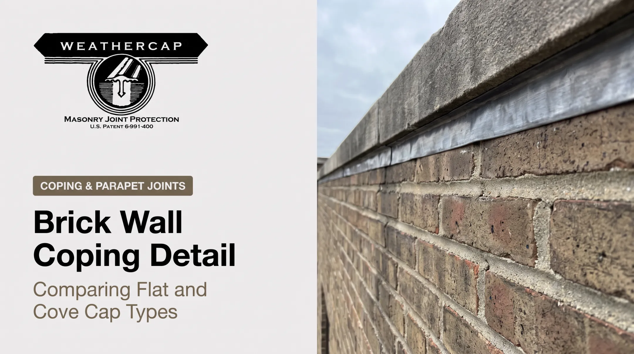 Brick Wall Coping Detail: Types