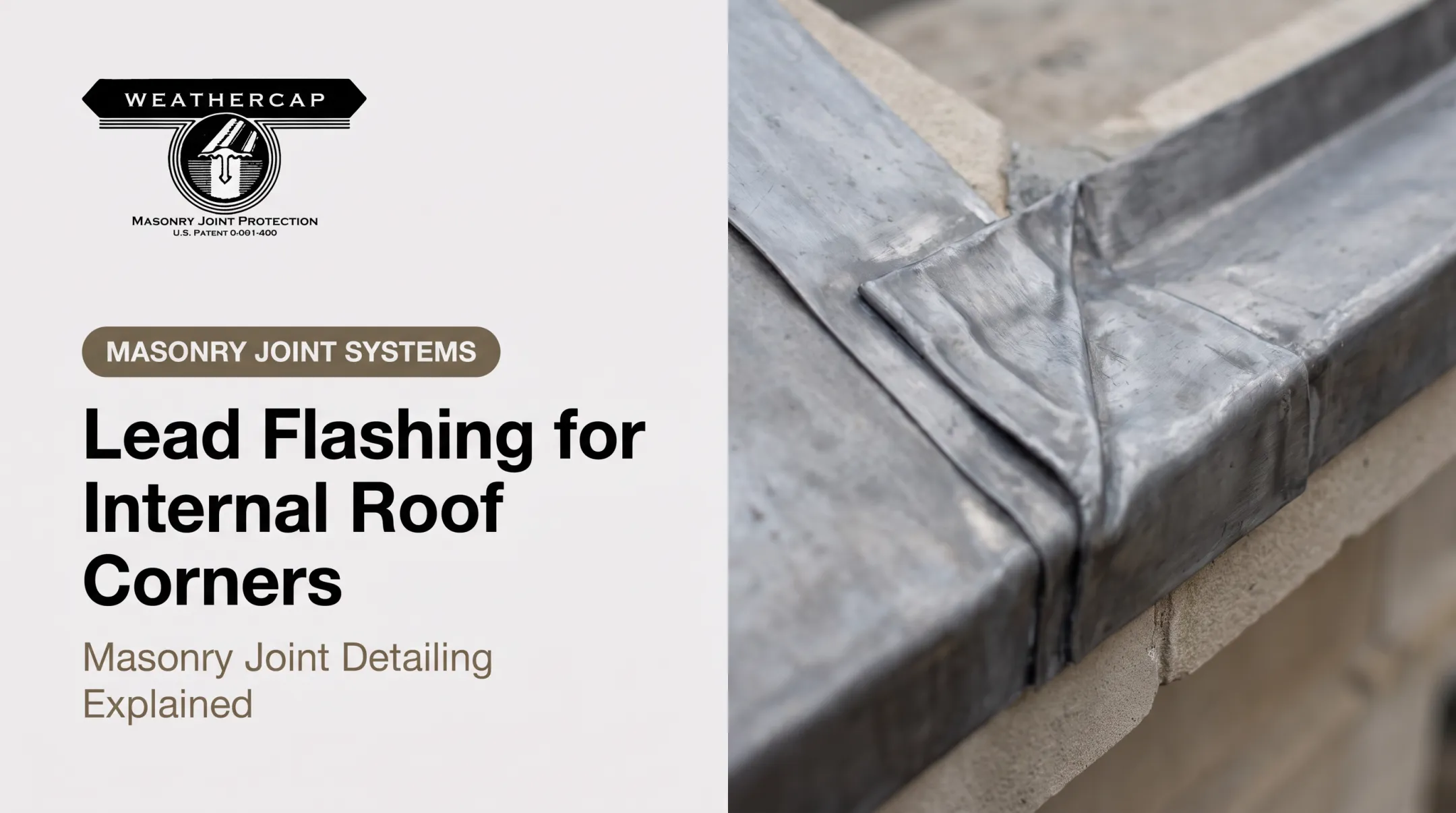 Lead Flashing for Internal Roof Corners