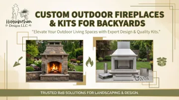 Cover image for Custom Outdoor Fireplaces and Kits for Backyards