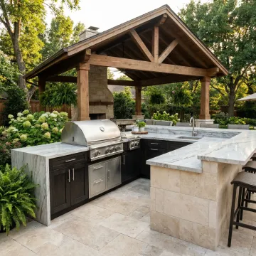Outdoor Kitchen Construction Services Chimney Springs GA