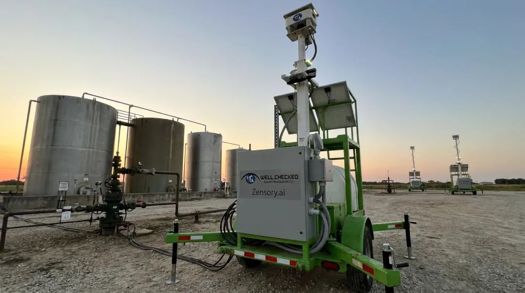 Well Checked Zensory.ai continuous monitoring units deployed across oil and gas wellsites