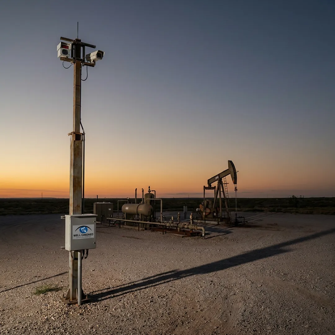 Remote oil and gas wellsite monitoring system