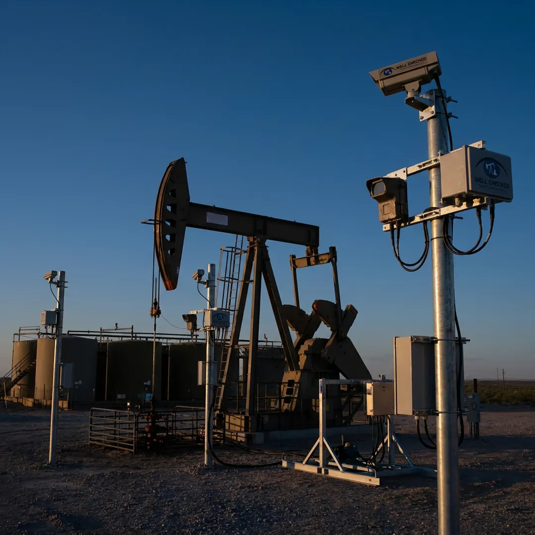 Remote oil and gas wellsite methane monitoring system