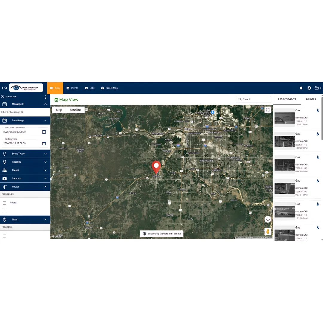 SCADA dashboard for upstream oil and gas monitoring