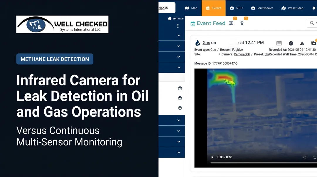 Infrared Camera for Leak Detection in Oil and Gas Operations