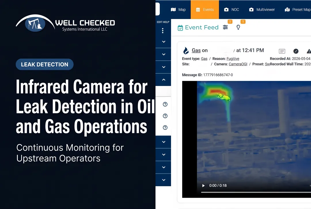 Infrared Camera for Leak Detection in Oil and Gas Operations