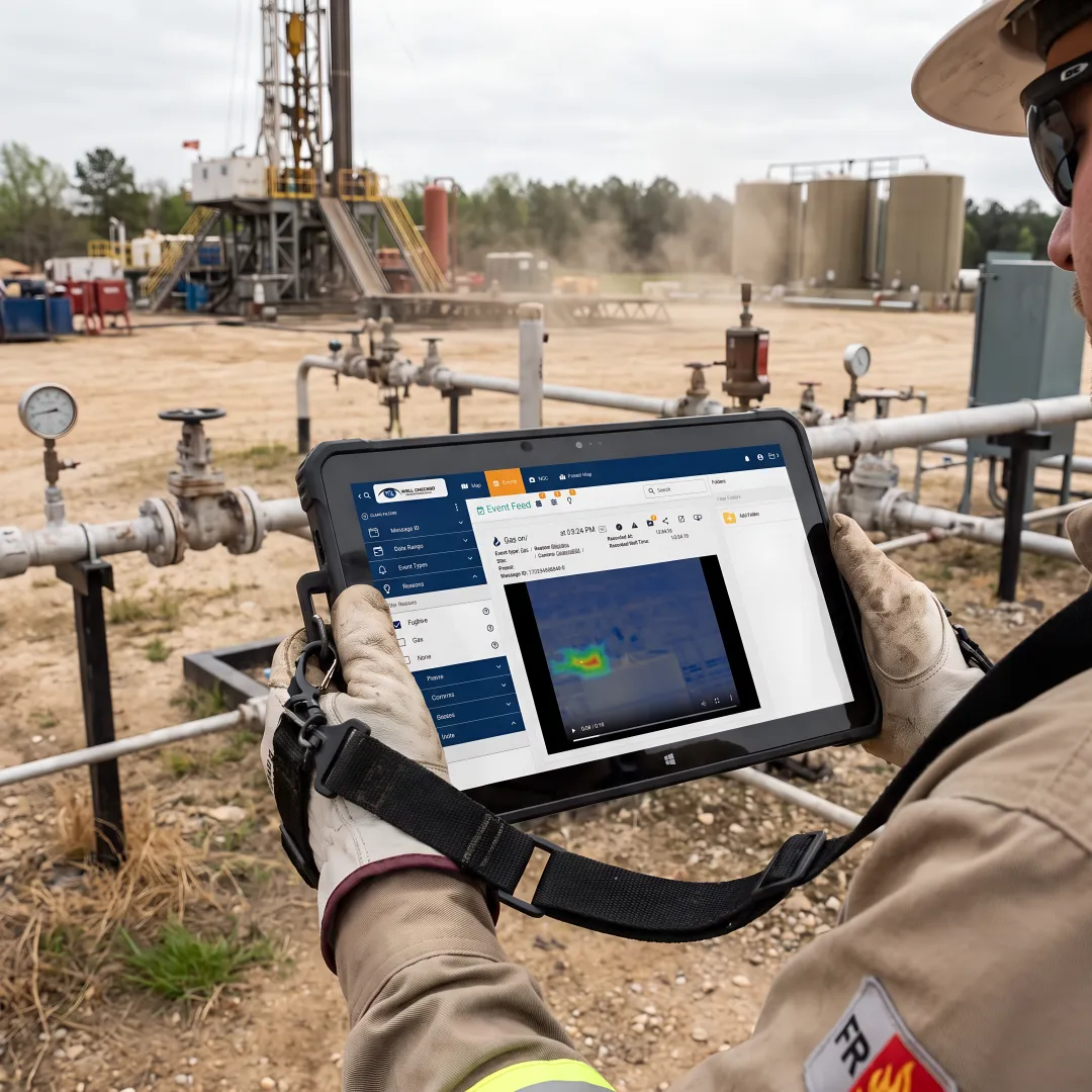 Fugitive emissions monitoring at oil and gas wellsite