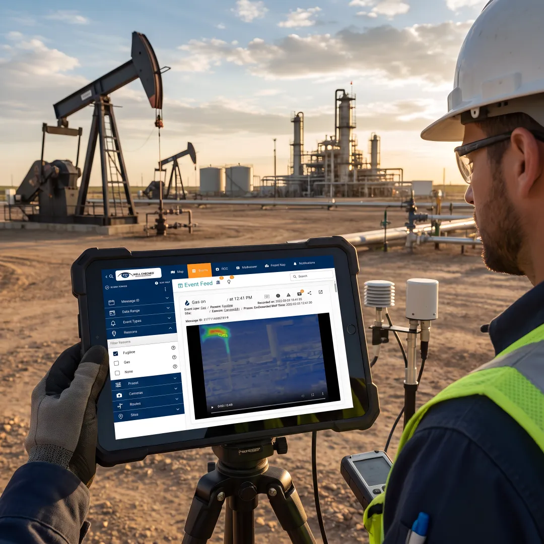 Remote tank level monitoring system at an oilfield site
