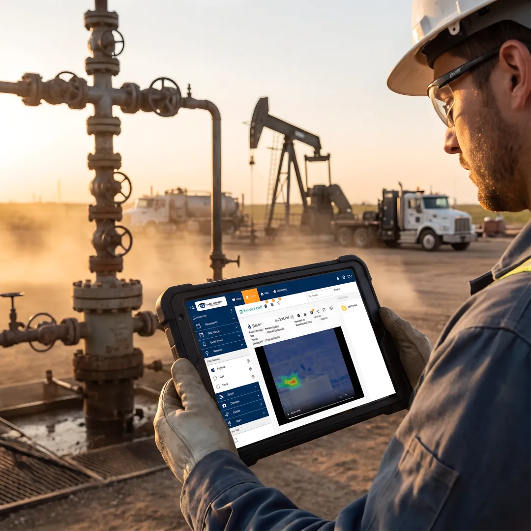 Remote wellsite methane detection system