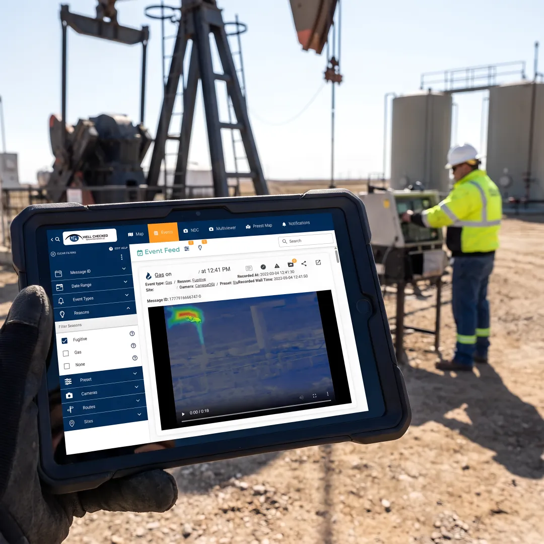 Integrated oil and gas monitoring dashboard