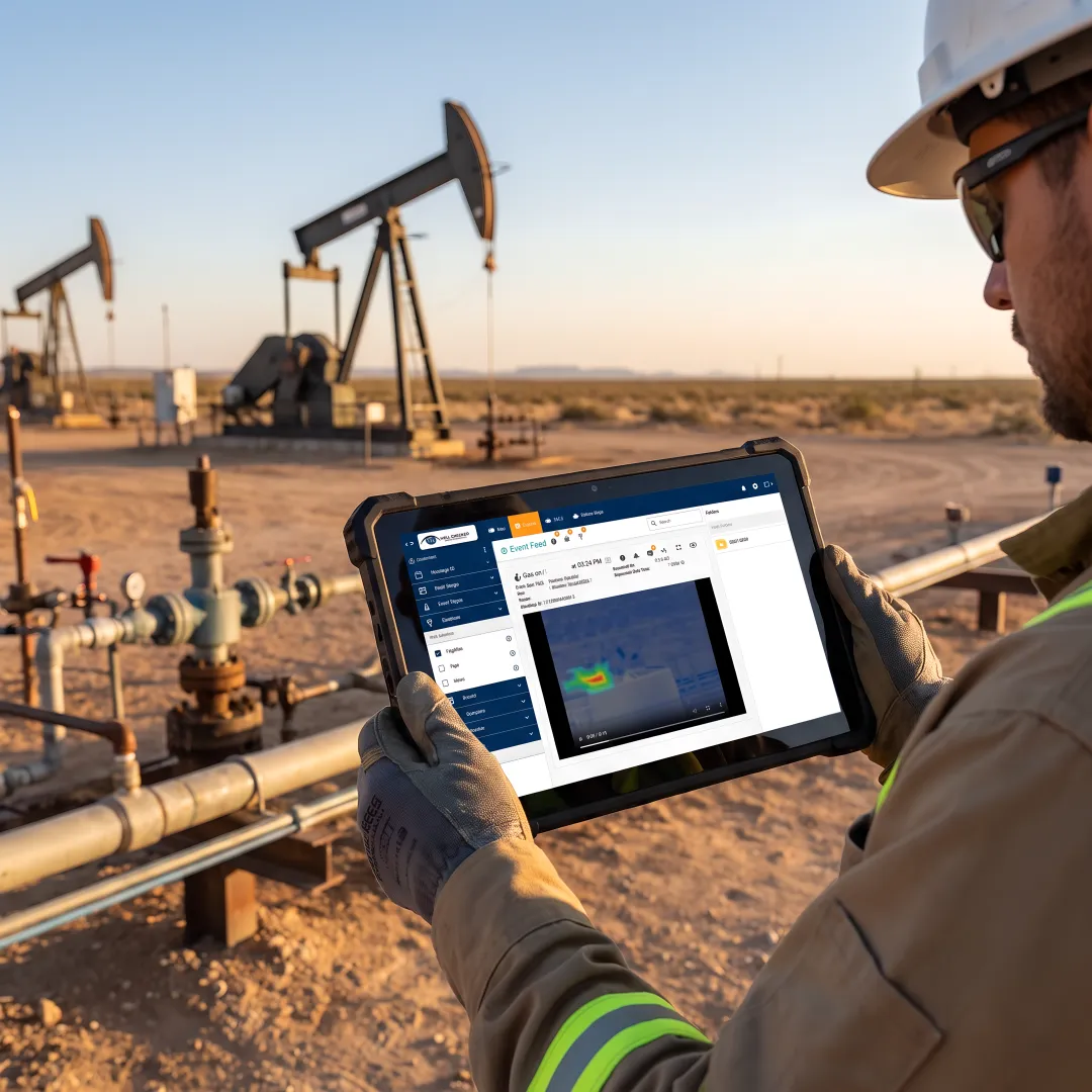 AI monitoring system at an upstream oil and gas wellsite