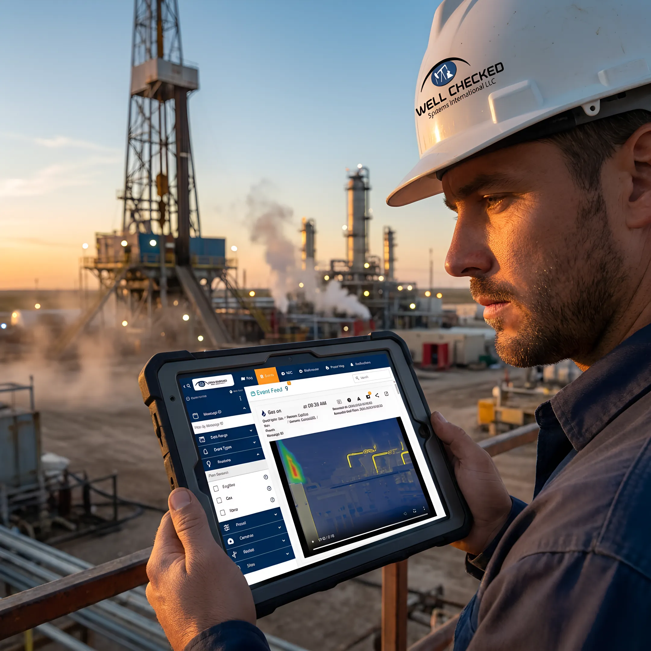 Operator responding to a validated methane alert