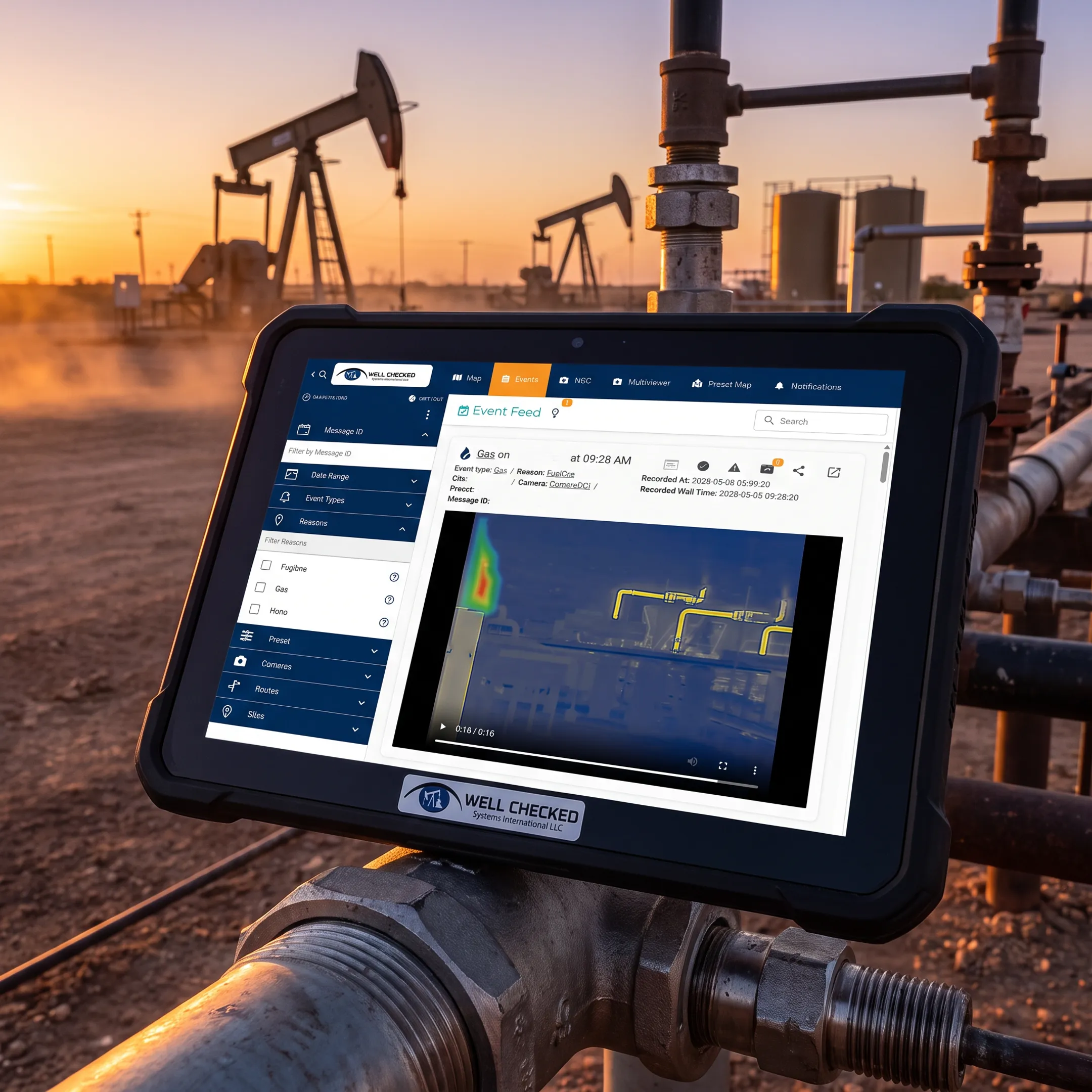 Infrared methane monitoring at an oil and gas wellsite