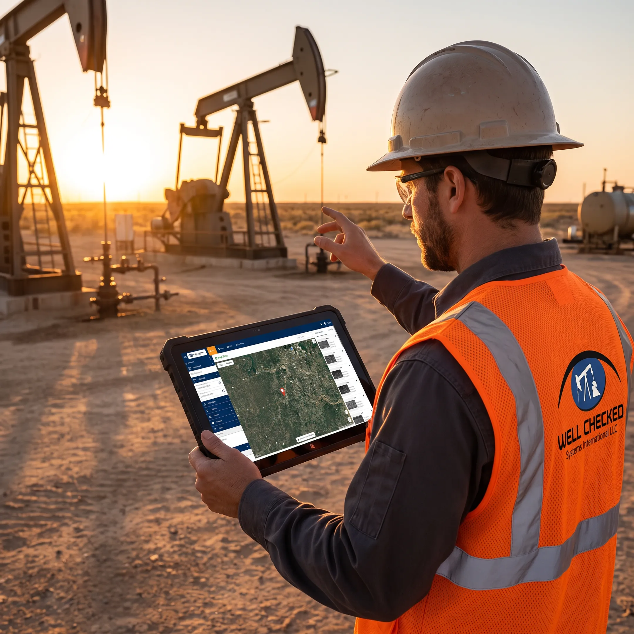 Operator reviewing verified methane alert data