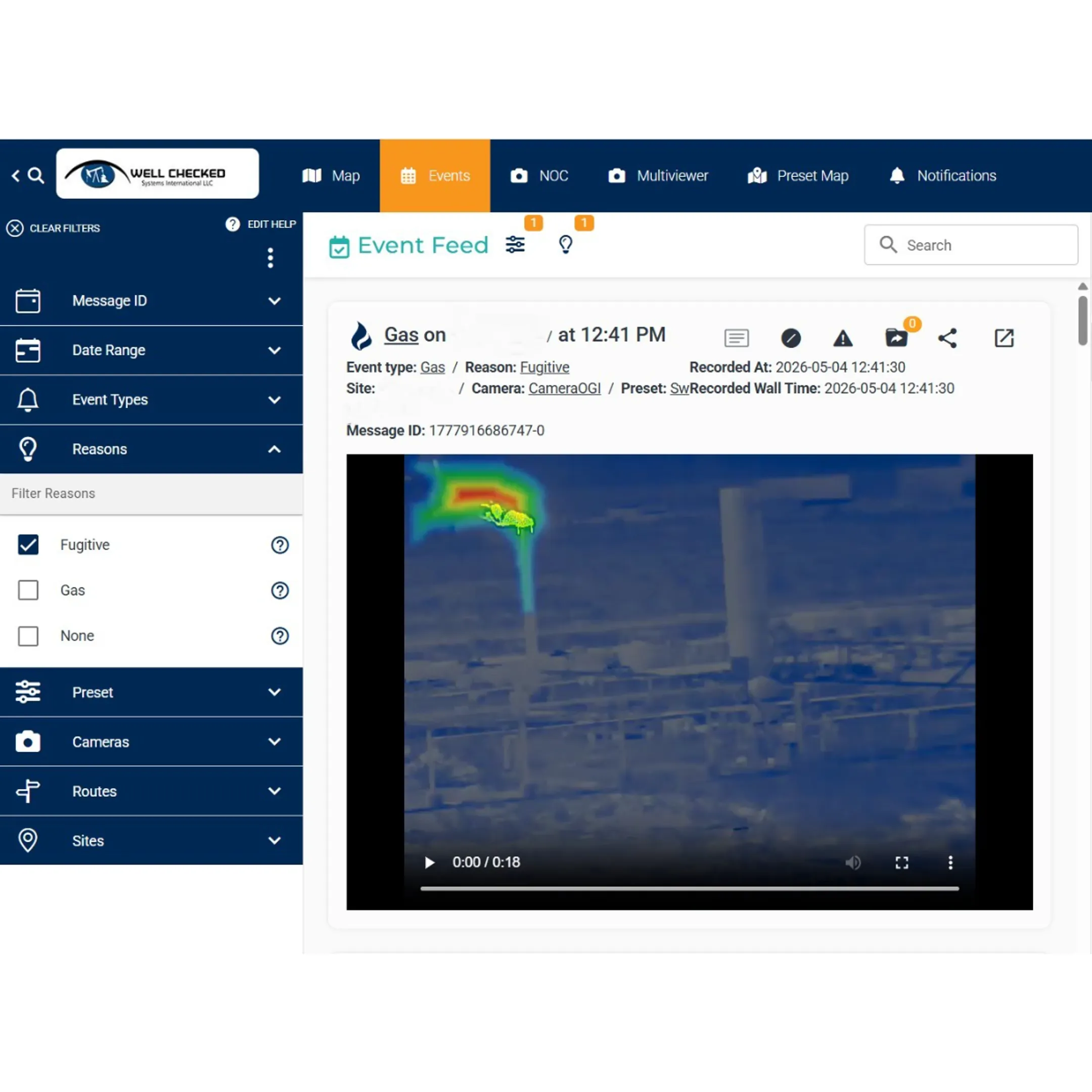 Oil & Gas Gas Leak Detection and Monitoring
