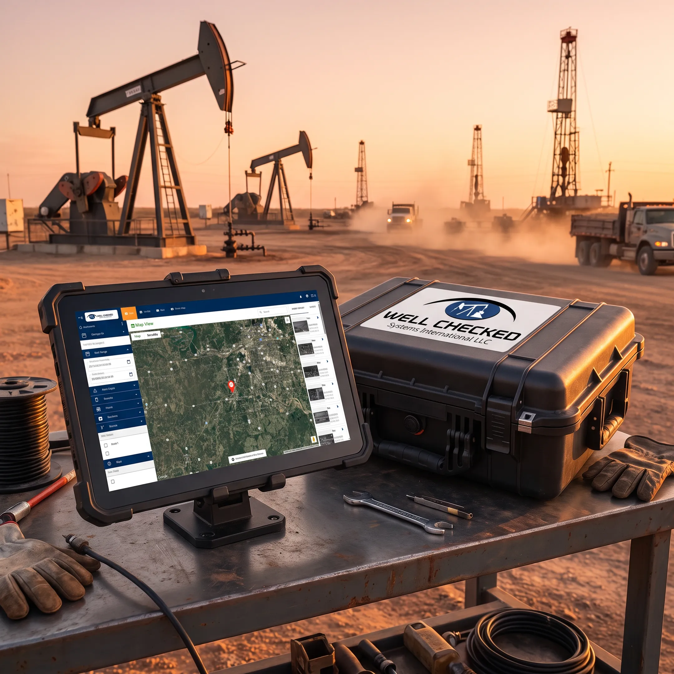 Operator reviewing continuous methane monitoring alerts