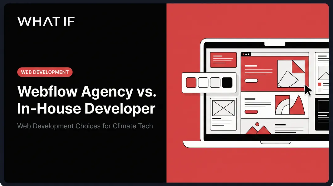 Webflow Agency vs. In-House Developer: Which Should You Choose?