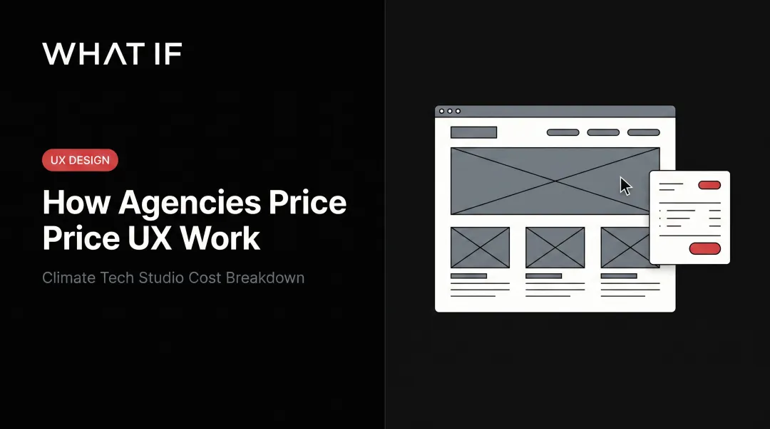 How agencies price UX work