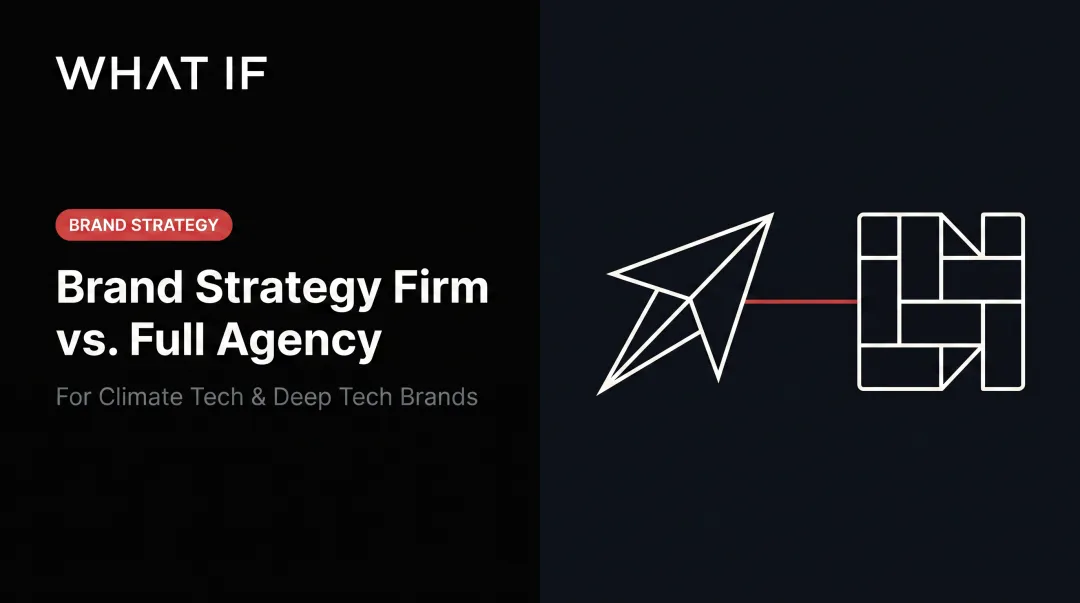 Brand strategy firm vs. full agency