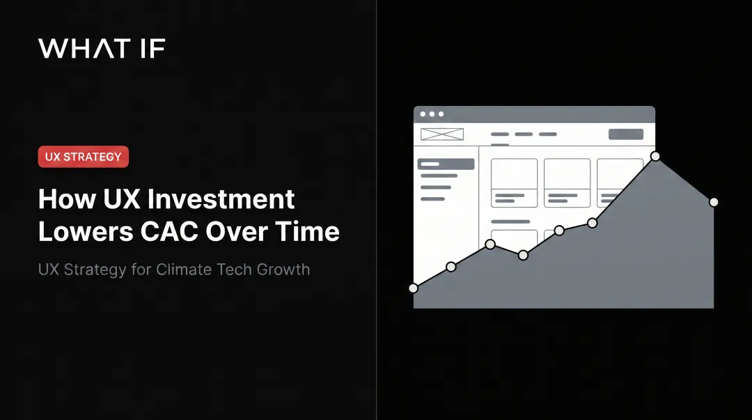 How UX investment lowers CAC over time